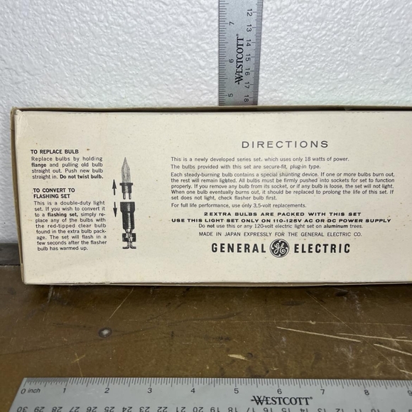 Vintage Christmas Lights GE Merry Midget 35 Light Set White Late 60’s - Picture 7 of 8